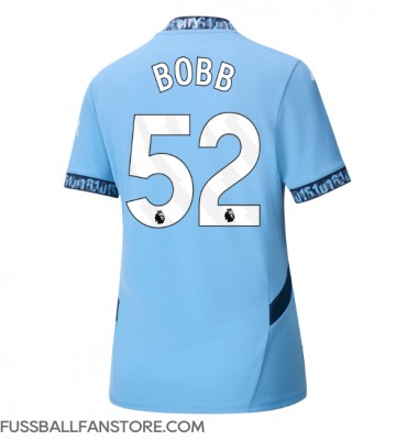 Manchester City Oscar Bobb #52 Replik Heimtrikot Damen 2024-25 Kurzarm